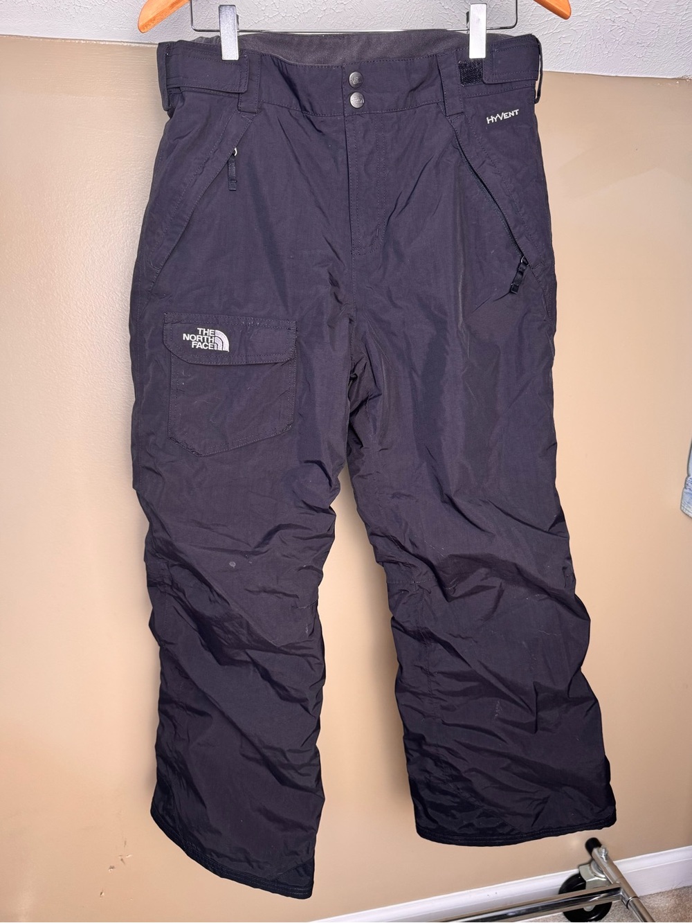 The North Face Pants Girls XL Black HyVent Insulated Ski Snow Youth Waterproof